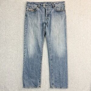Y2K Diesel RABOX Jeans Mens 38x34 Blue Medium Wash Straight Leg Button Fly Italy